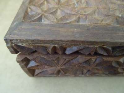 Vintage houten mandala kistje