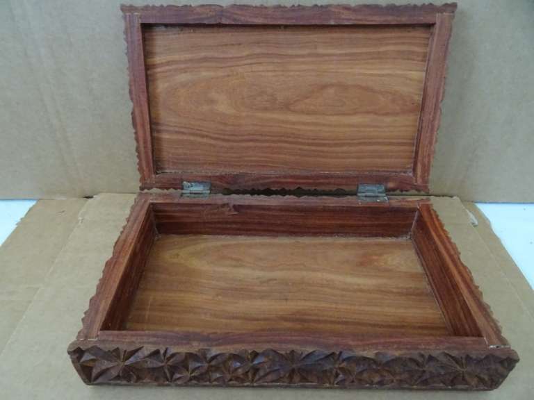 Vintage houten mandala kistje