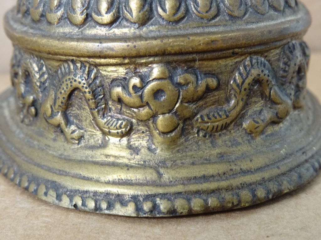 Antiek bronzen Boeddhabeeldje 11 cm - Afbeelding 15