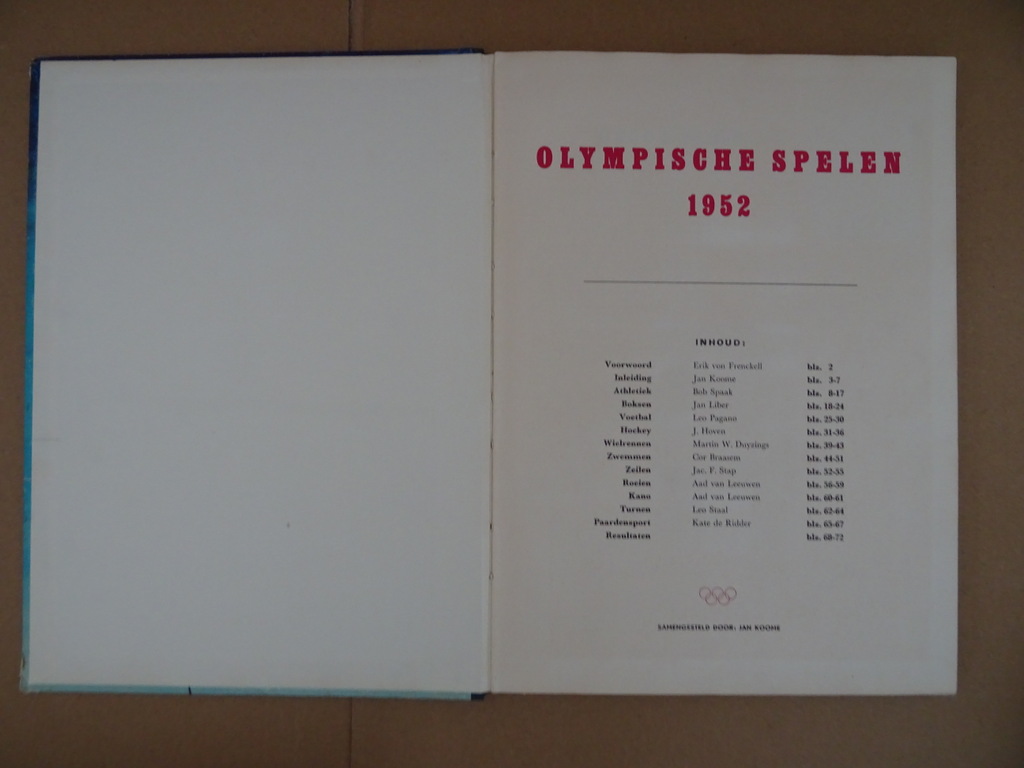 Olympische Spelen 1952 plakboek - Afbeelding 4