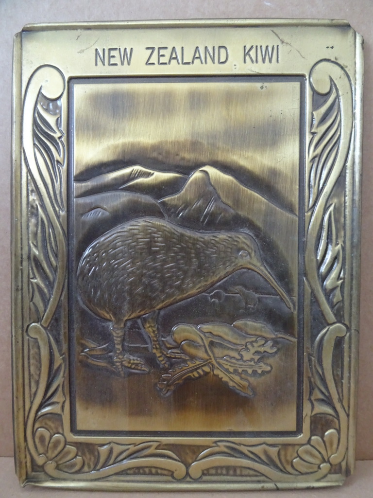 Koperen bord New Zealand Kiwi