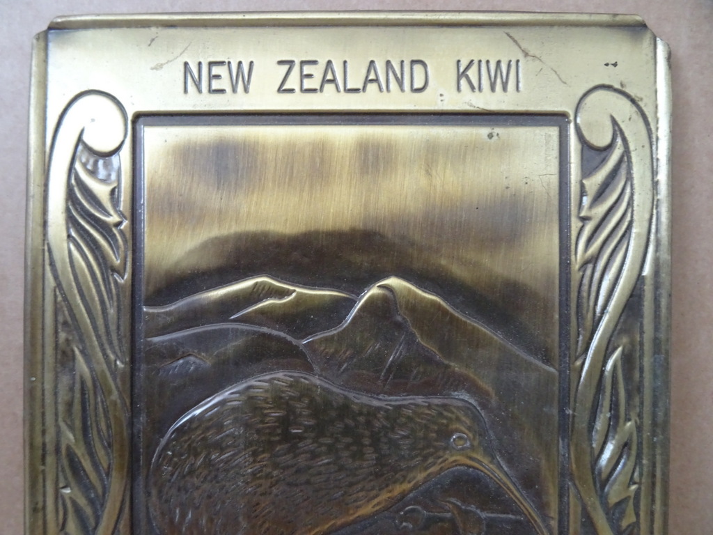 Koperen wandbord New Zealand Kiwi - Afbeelding 3