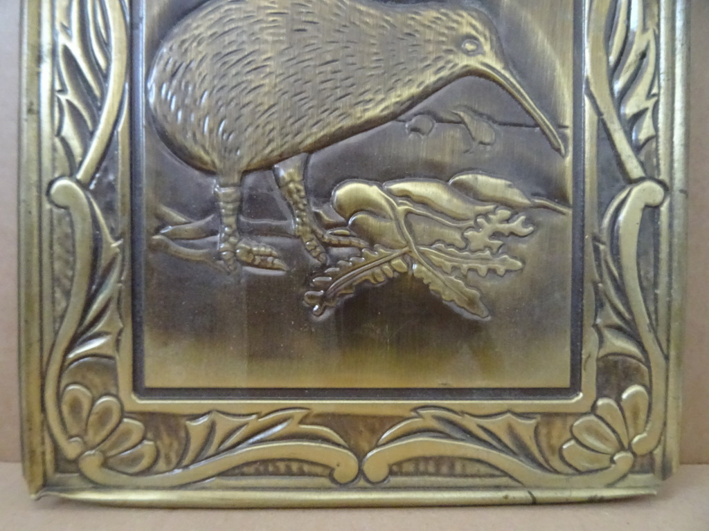 Koperen wandbord New Zealand Kiwi - Afbeelding 4