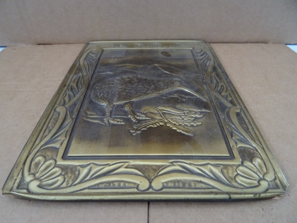 Koperen wandbord New Zealand Kiwi - Afbeelding 5