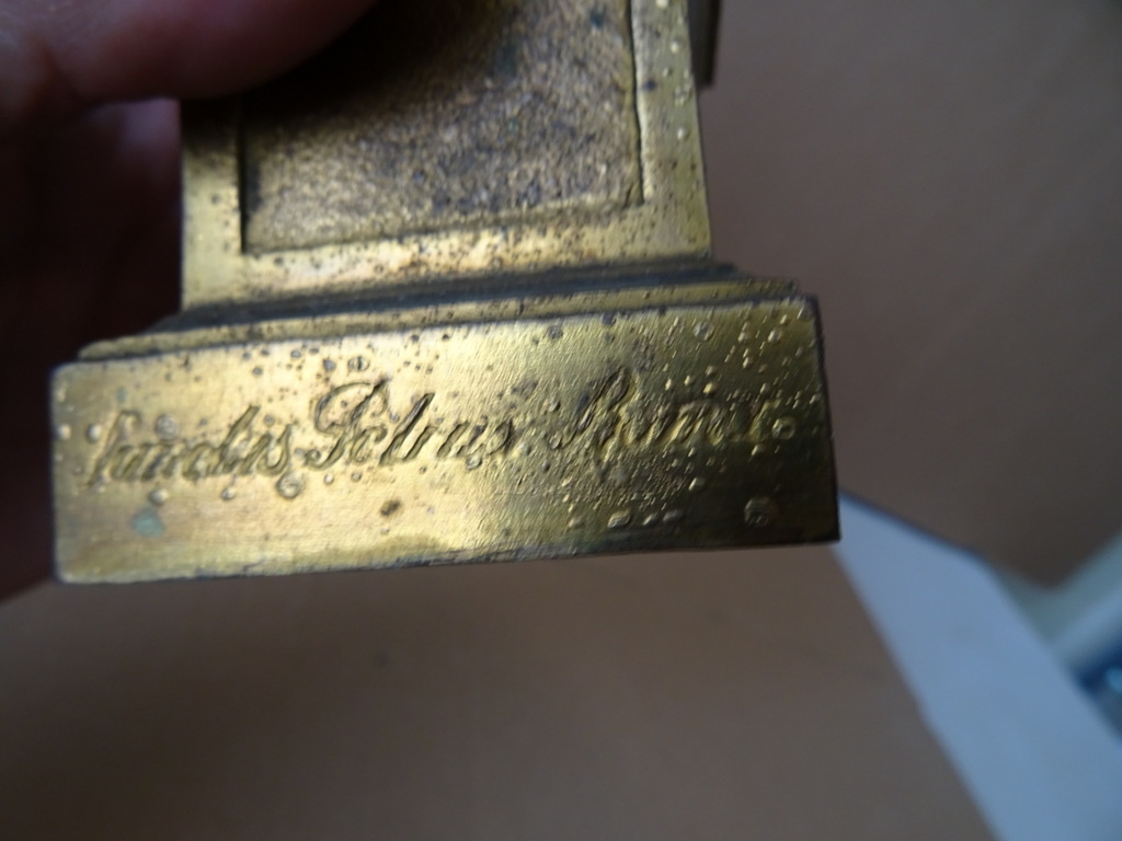 Antiek bronzen beeldje Petrus - Afbeelding 4