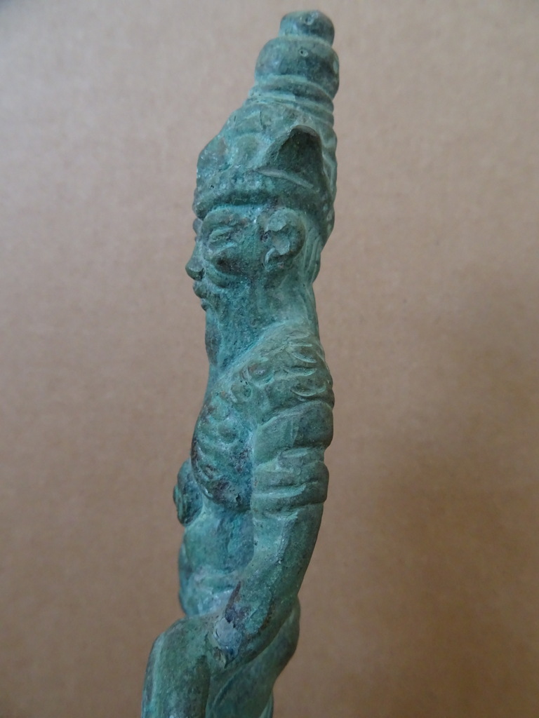 Bronzen beeldje man met draak - Afbeelding 8