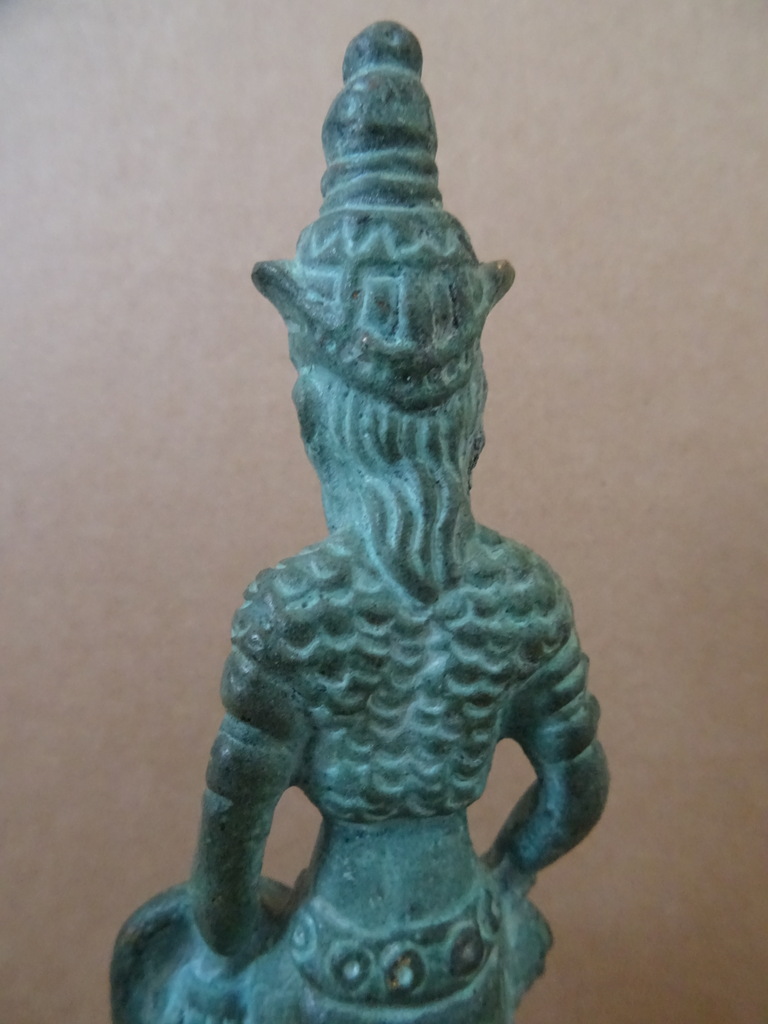 Bronzen beeldje man met draak - Afbeelding 12