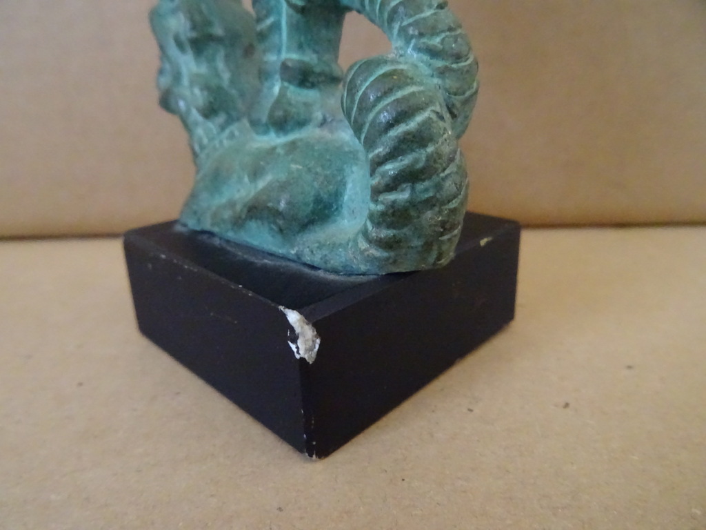 Bronzen beeldje man met draak - Afbeelding 15