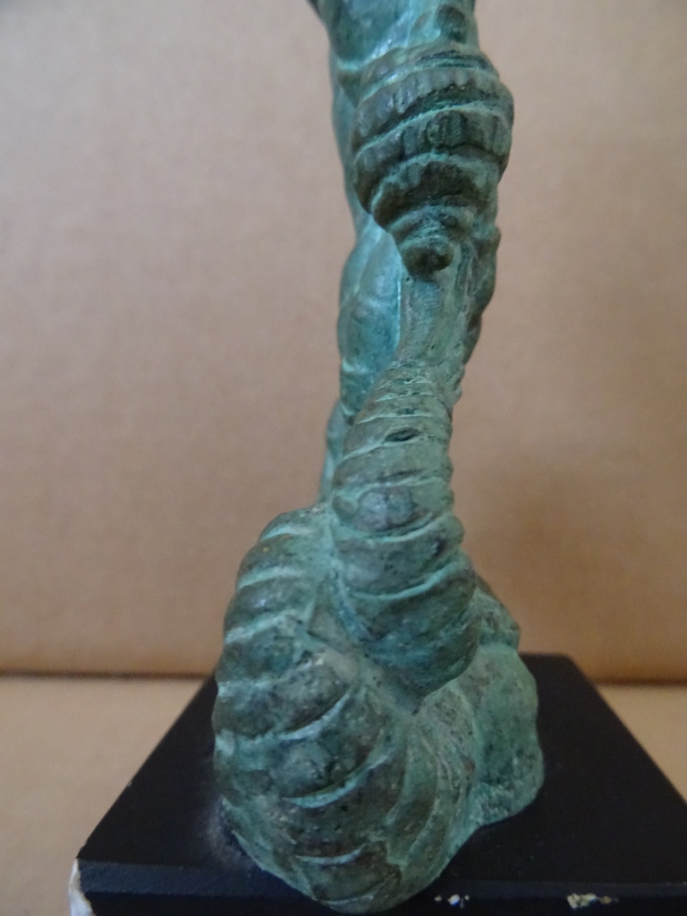 Bronzen beeldje man met draak - Afbeelding 18