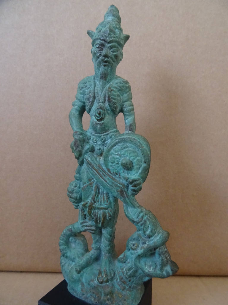 Bronzen beeldje man met draak - Afbeelding 24