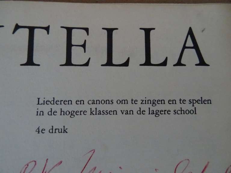 Vintage liedjesboek Tarantella door Ad Heerkens