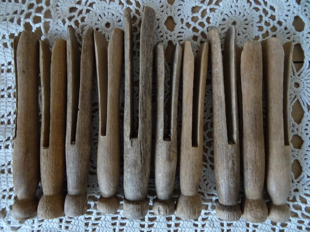 Collectie antieke wasknijpers van hout - Afbeelding 5
