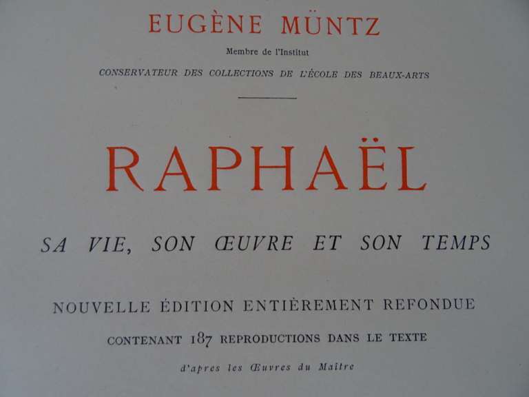 Raphaël par Eugène Muntz