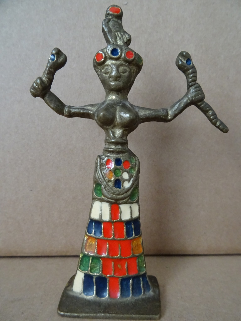 Bronzen geëmailleerd beeldje Nepal