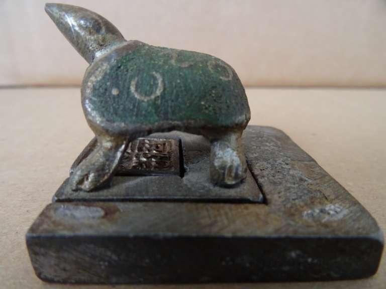 Antieke Chinese lakstempel schildpad