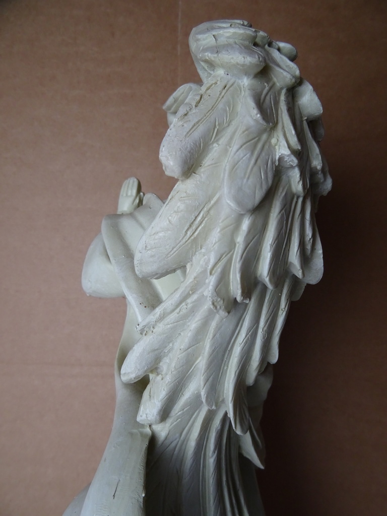 Vintage beeld engel 42 cm - Afbeelding 7