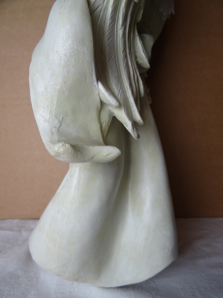Vintage beeld engel 42 cm - Afbeelding 8
