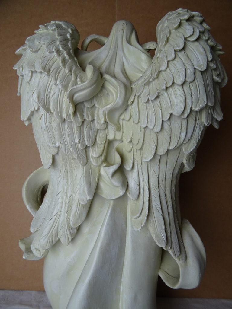 Vintage beeld engel 42 cm - Afbeelding 10
