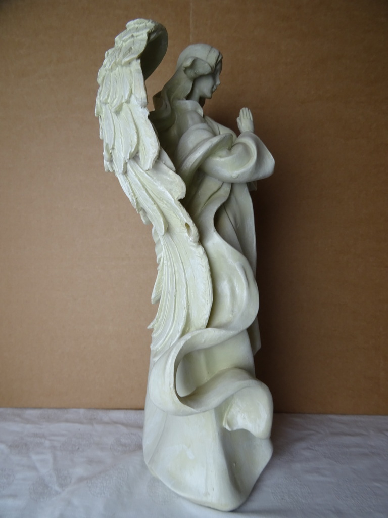 Vintage beeld engel 42 cm - Afbeelding 16