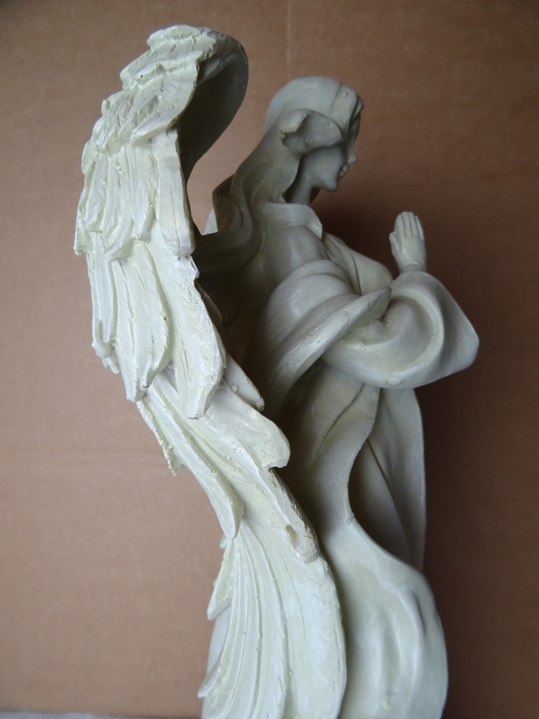 Vintage beeld engel 42 cm - Afbeelding 17