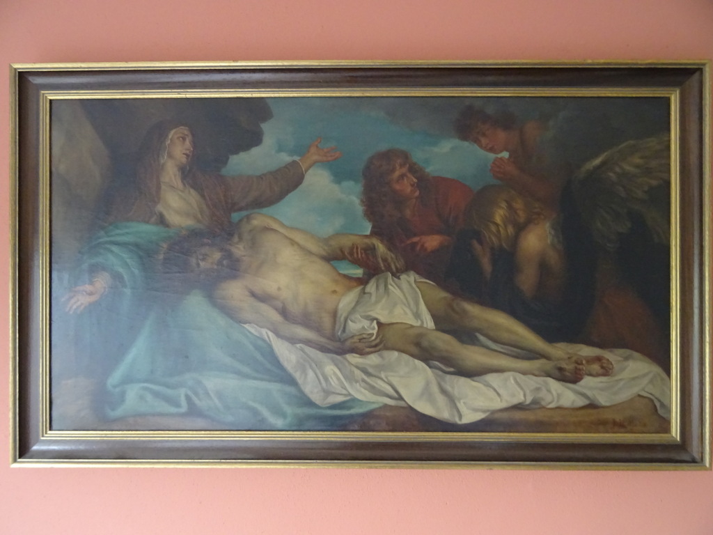 Antiek Piëta schilderij J.H. Mols - Afbeelding 33