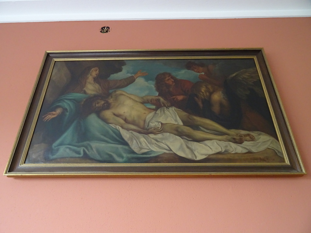 Antiek Piëta schilderij J.H. Mols - Afbeelding 44