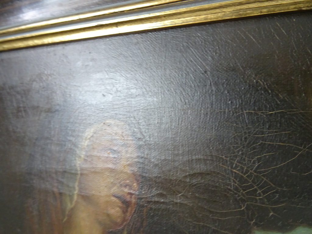 Antiek Piëta schilderij J.H. Mols - Afbeelding 13