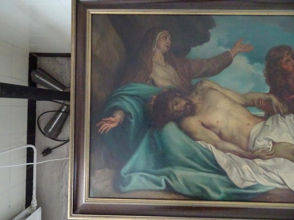 Antiek Piëta schilderij J.H. Mols - Afbeelding 16