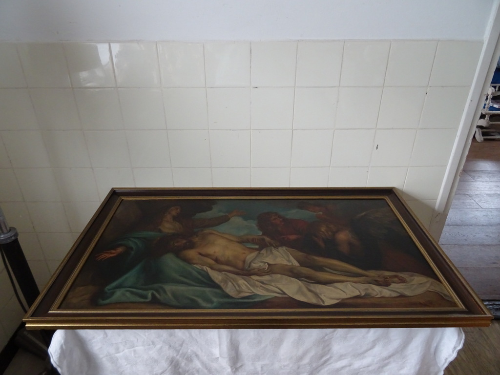 Antiek Piëta schilderij J.H. Mols - Afbeelding 18