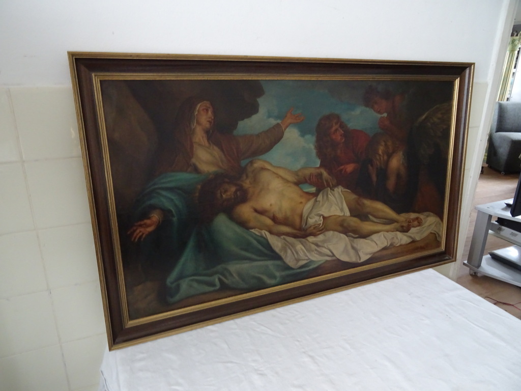 Antiek Piëta schilderij J.H. Mols - Afbeelding 28