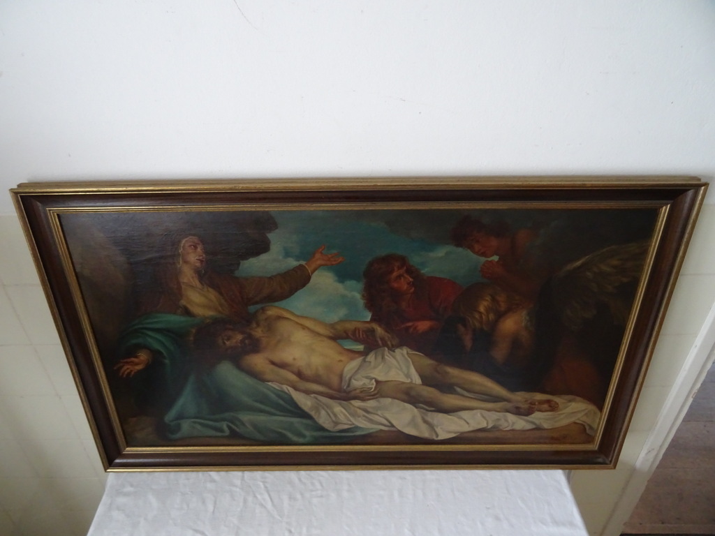 Antiek Piëta schilderij J.H. Mols - Afbeelding 29