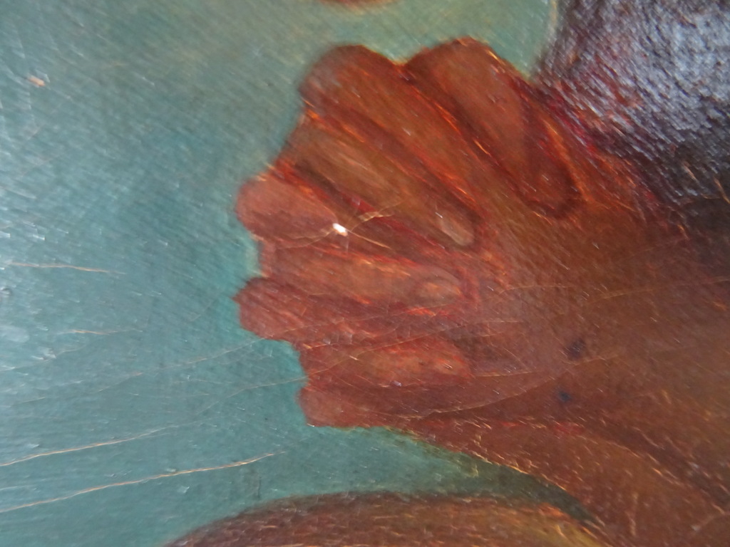 Antiek Piëta schilderij J.H. Mols - Afbeelding 31
