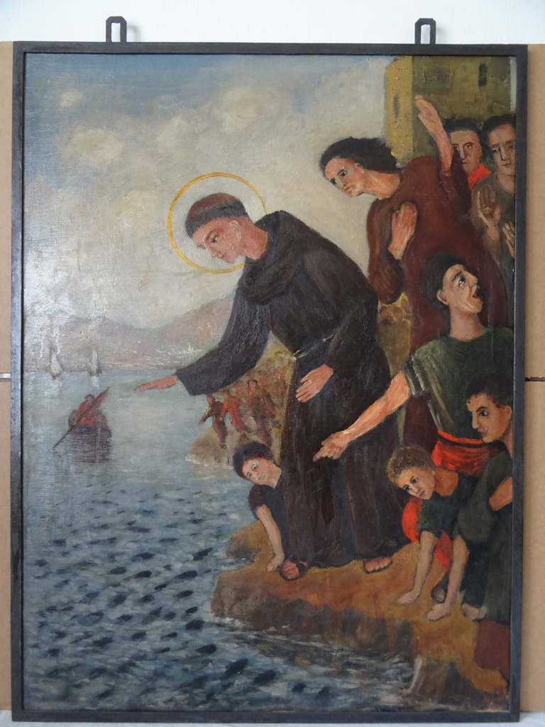 Groot schilderij Heilige Franciscus
