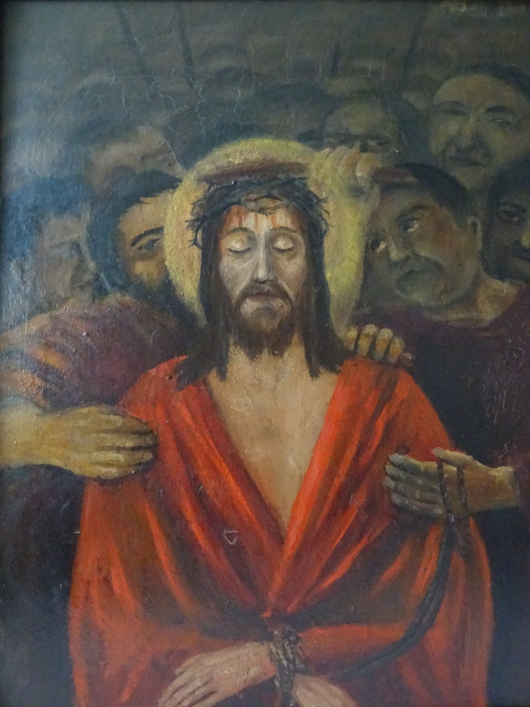 Vintage schilderij Jezus in gevangenschap - Afbeelding 7