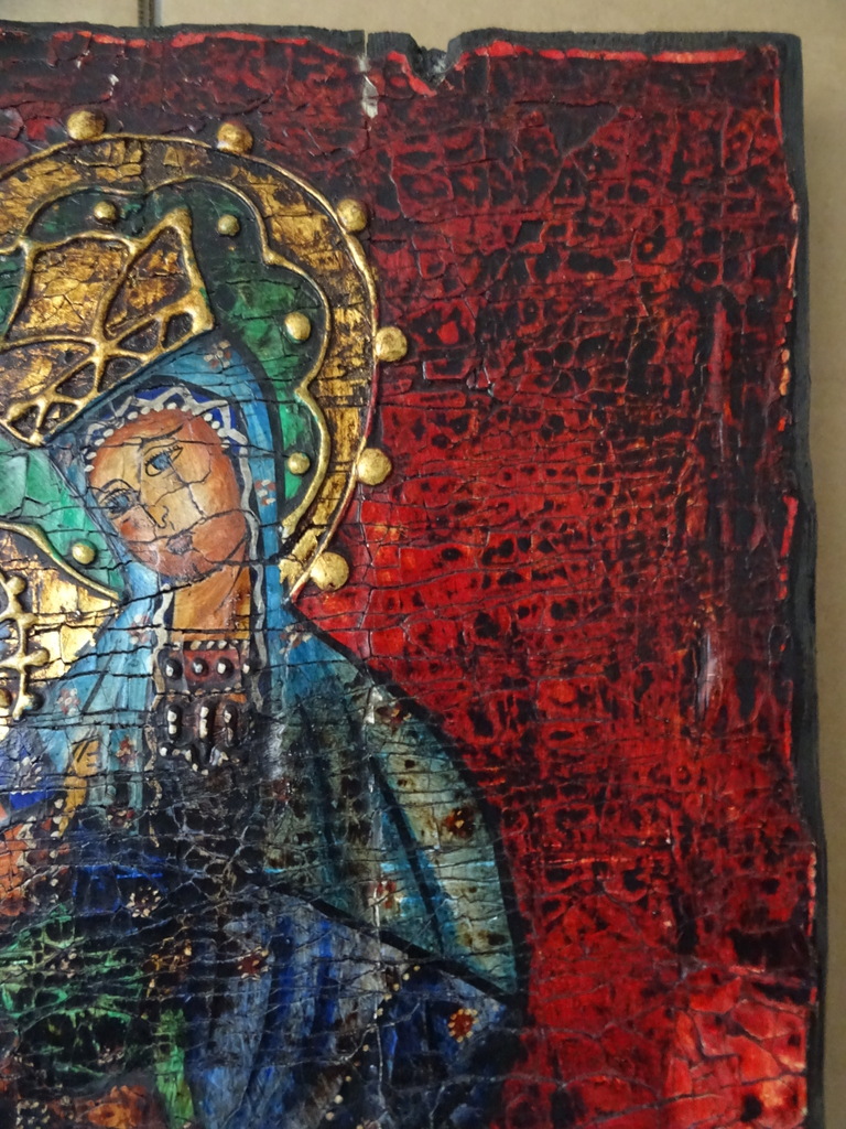 Enorm antiek icoon Heilige Maria Sterre der Zee - Afbeelding 31