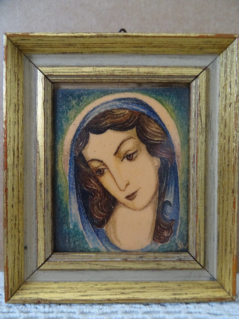 Emaille paneel Heilige Maria Wolterman's