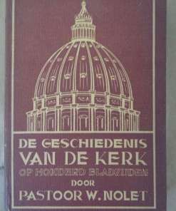 Antiek boek De geschiedenis van de kerk