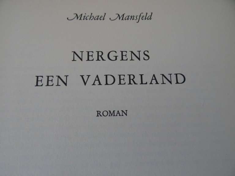 Michael Mansfeld Nergens een vaderland