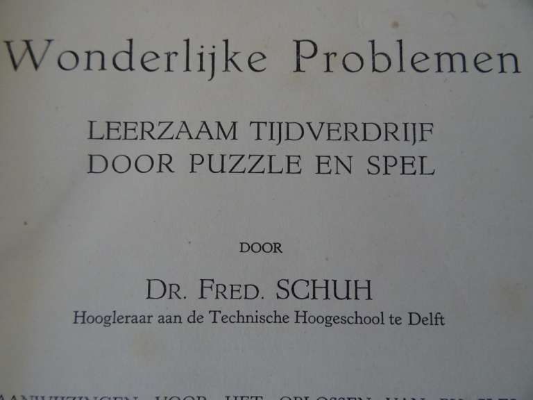 Puzzelboek Dr. Fred. Schuh Wonderlijke problemen