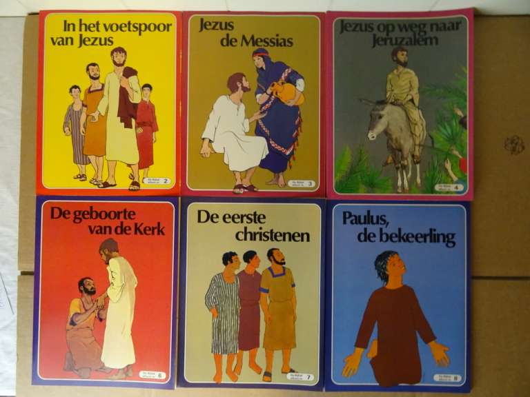 Vintage strips De Bijbel album nr. 2,3,4,6,7,en 8
