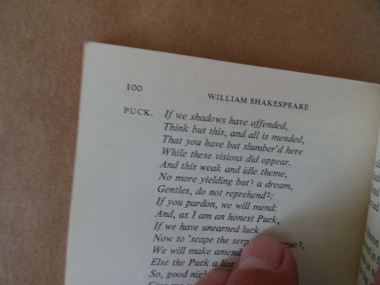W. Shakespeare A midsummer nights dream