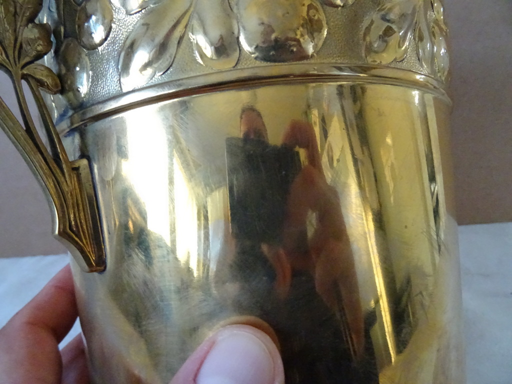 Antieke koperen wijnkoeler of champagnekoeler - Afbeelding 16