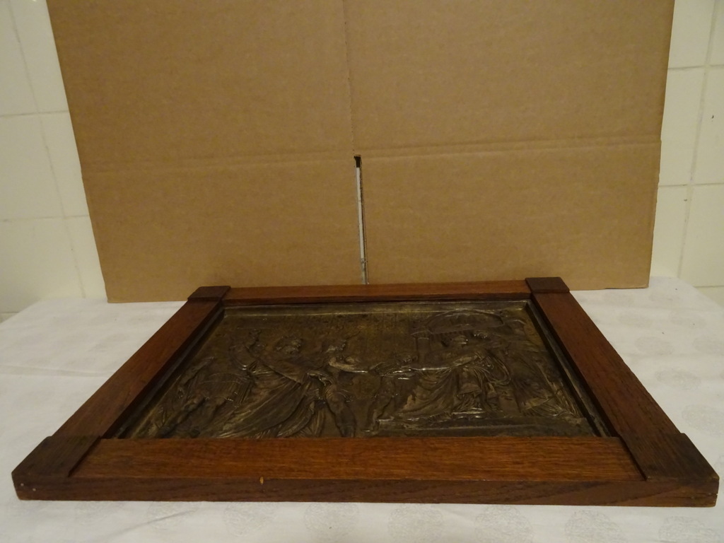 Antiek verzilverd reliëf de Veroordeling van Christus - Afbeelding 13