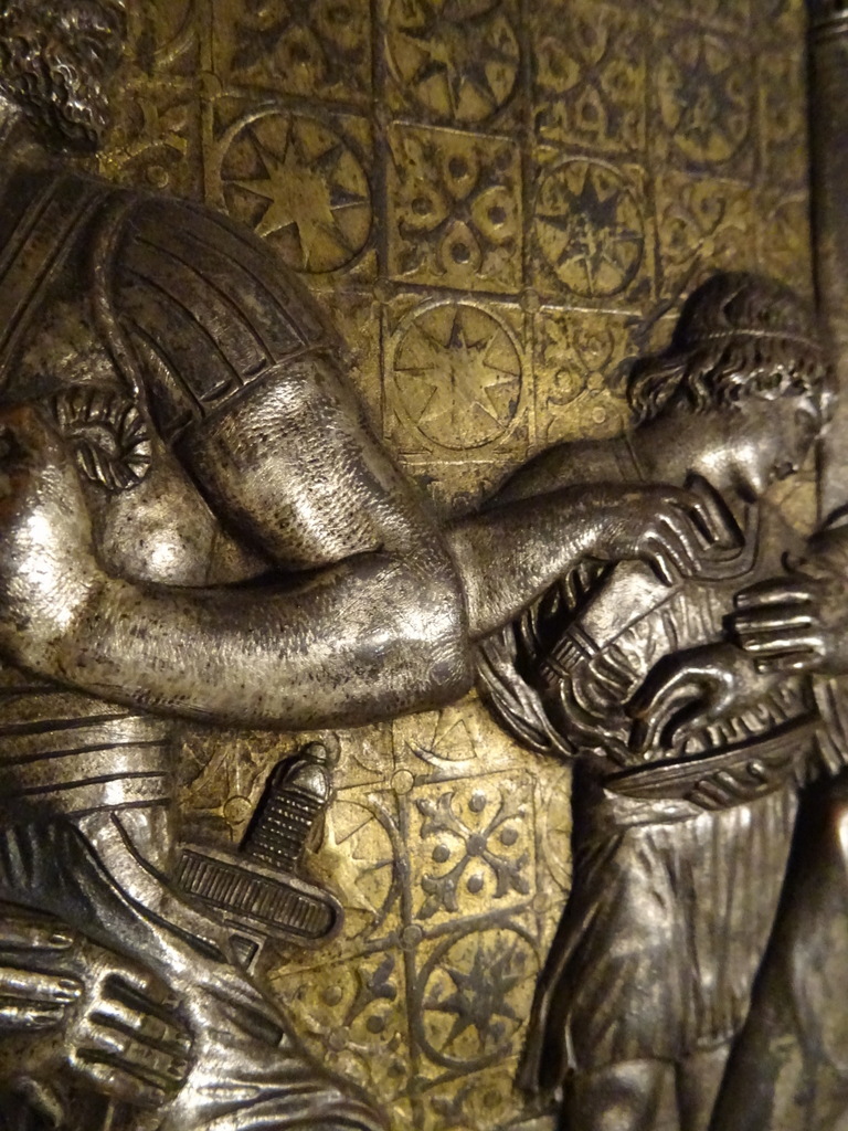 Antiek verzilverd reliëf de Veroordeling van Christus - Afbeelding 18