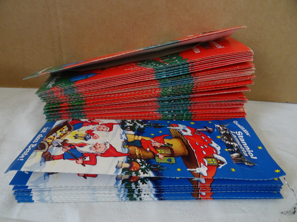 66x Kerstboom versiering lametta haar 50 cm - Afbeelding 10