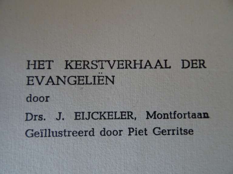 J. Eijckeler Het Nederlandsch Kerstboek