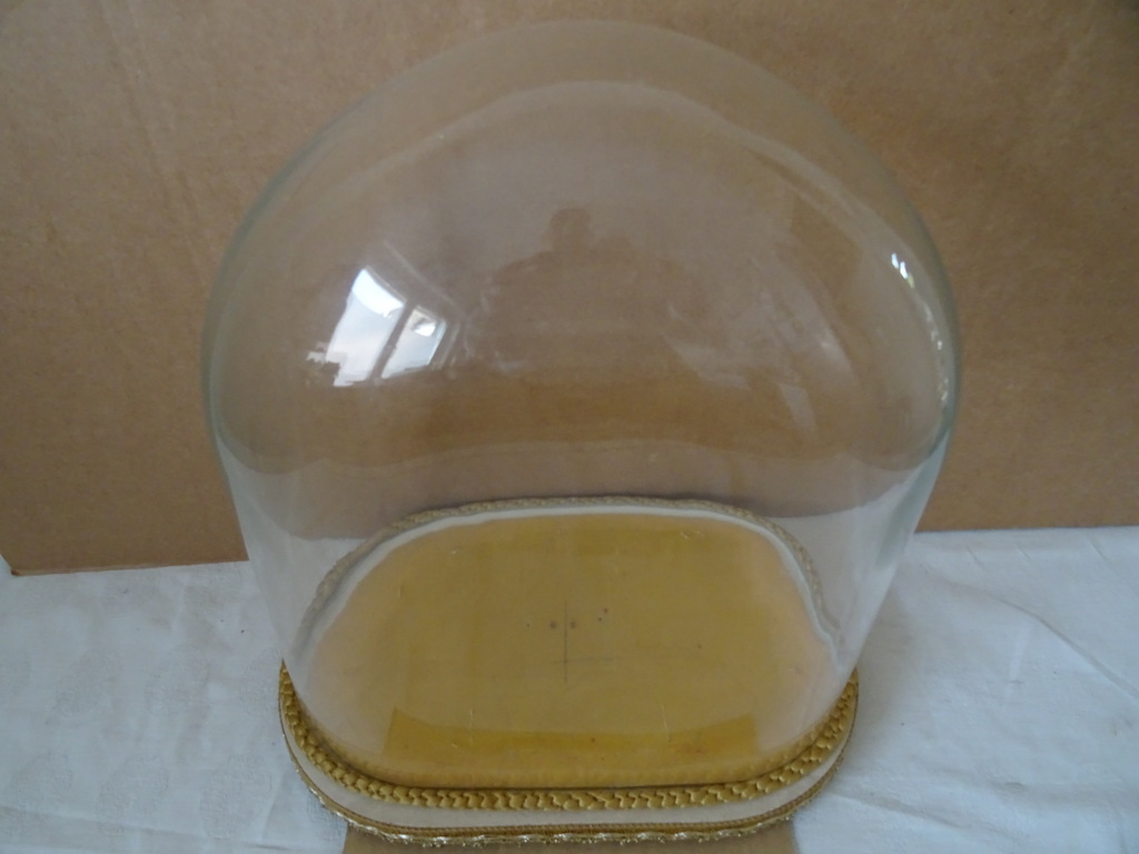 Vintage glazen stolp voor beeld 35 cm - Afbeelding 2