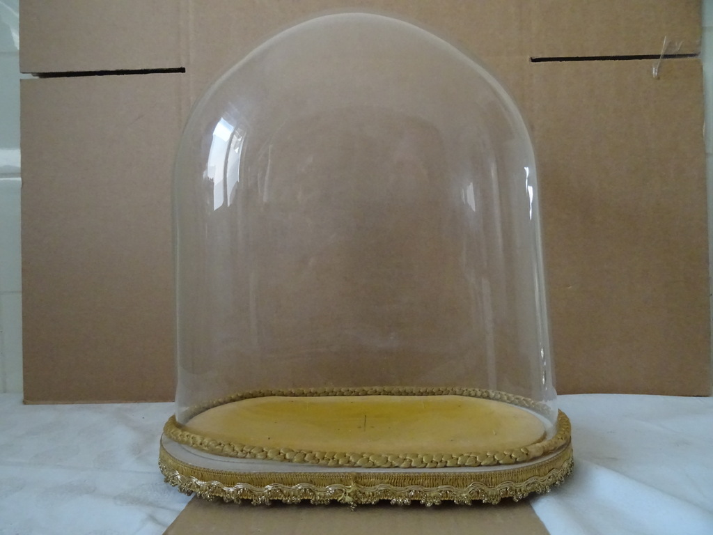 Vintage glazen stolp voor beeld 35 cm - Afbeelding 12