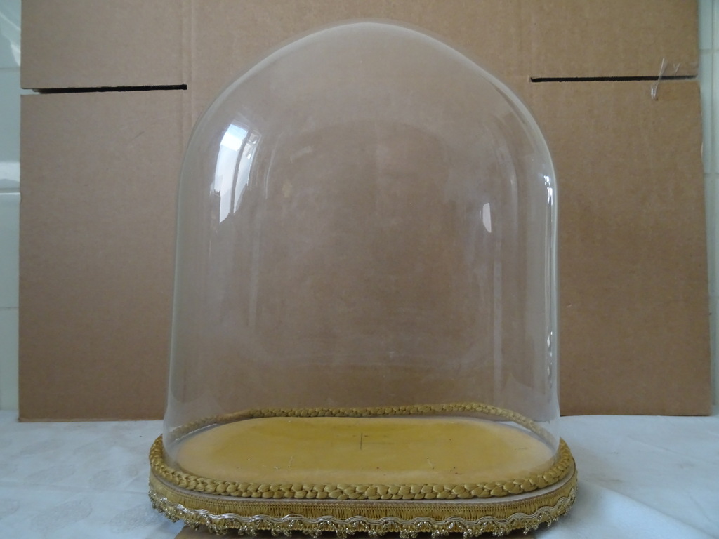 Vintage glazen stolp voor beeld 35 cm - Afbeelding 14