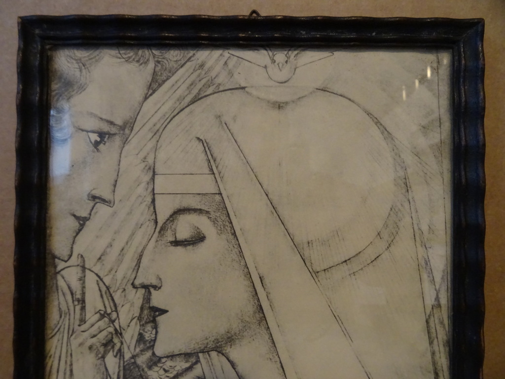 Antieke litho Jan Toorop Heilige Maria - Afbeelding 2